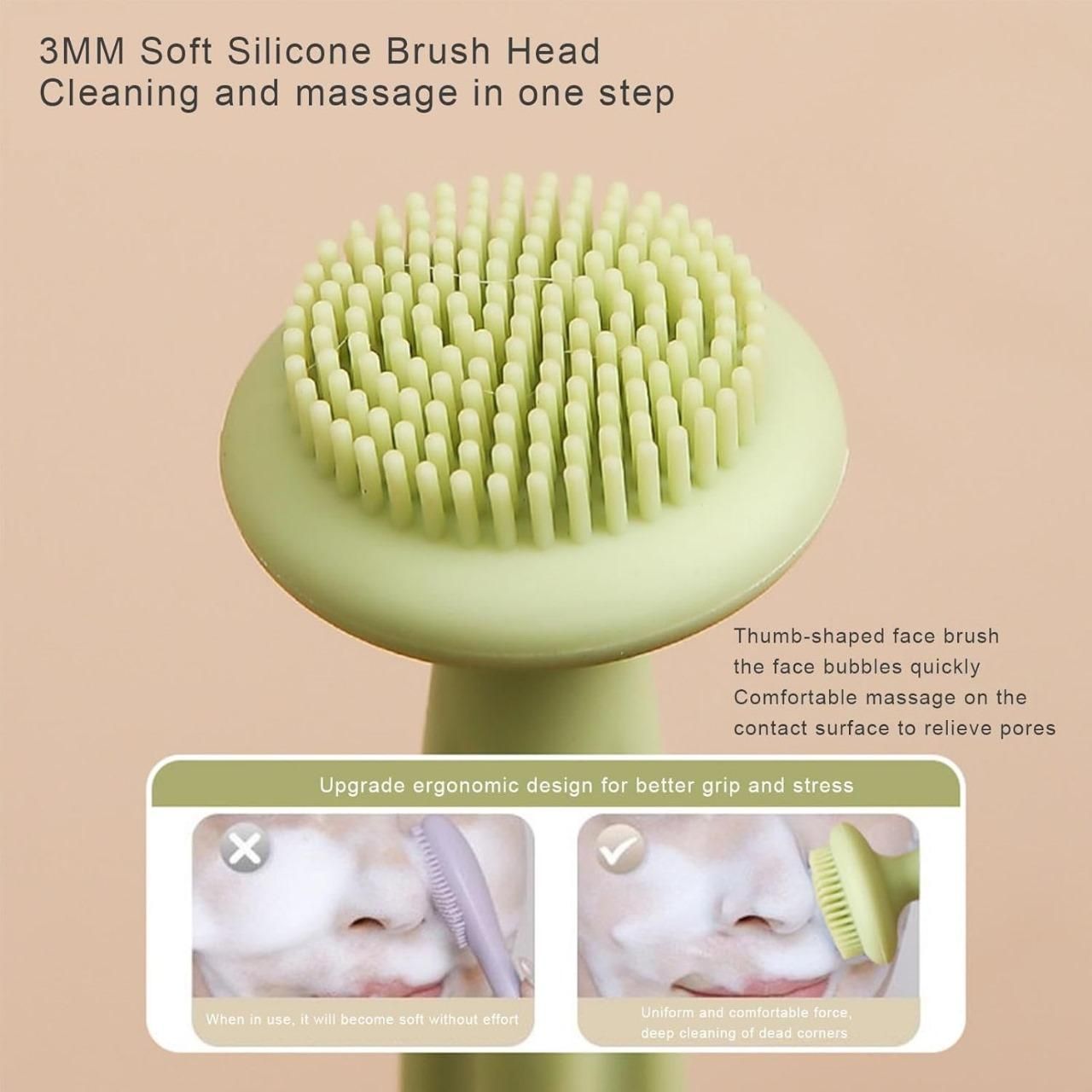 Double Headed Face Cleansing Brush Pack of 2