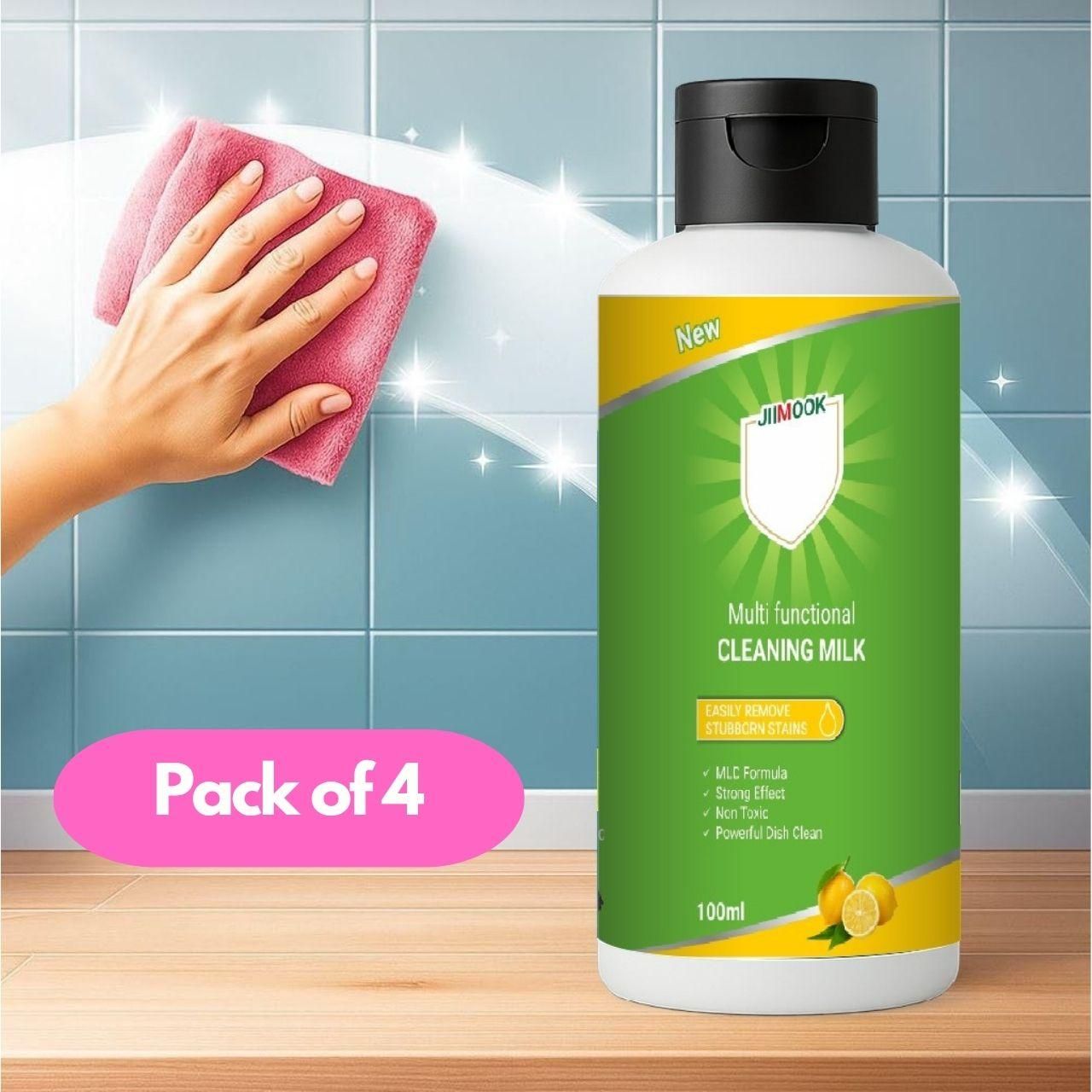 🧽✨ Powerful Multifunctional Cleaner - Pack of 4 (100ml) -  Stubborn Stain Removal In 10 Seconds! 💪