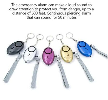 🚨 Self Defence Emergency Alarm Portable Keychain - High Decibel 130 DB | Led Light | For Women, Kids, Elderly