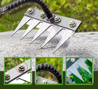 5 Teeth Carbon Steel Garden Weeding - Rust proof