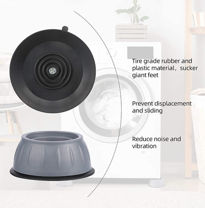 Anti Vibration Pads for Washing Machine (4 Pcs) - Noise Cancelling | Damage Protection