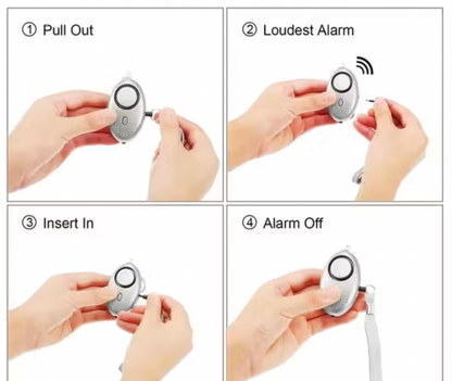 🚨 Self Defence Emergency Alarm Portable Keychain - High Decibel 130 DB | Led Light | For Women, Kids, Elderly